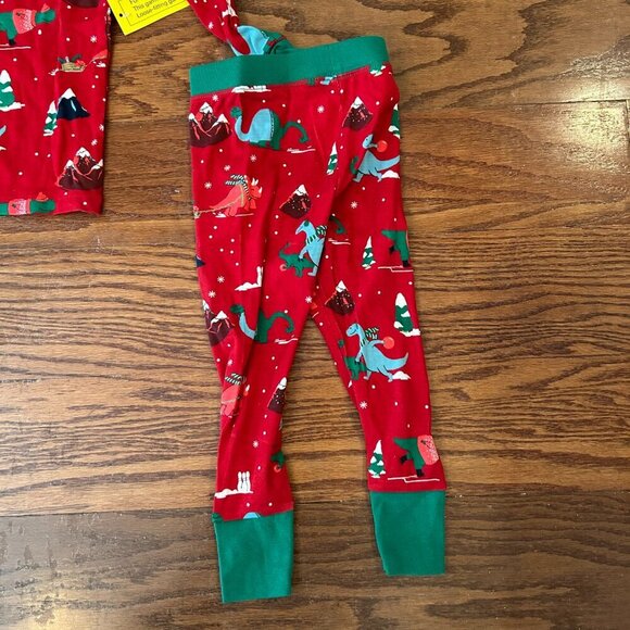 NWT Wondershop Holiday Christmas Dinosaur Print Pajama Set Toddler Size 3T - Picture 5 of 8
